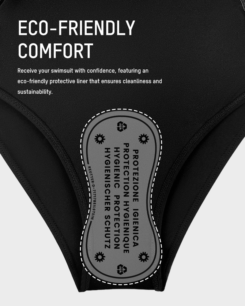 One Shoulder Skirted One Piece Swimsuit