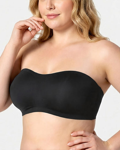 Non-Slip Crossover Side Hook Bandeau Bra