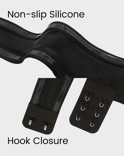 Non-Slip Crossover Side Hook Bandeau Bra