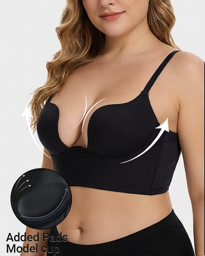 Low Cut U-Shaped Backless Bra