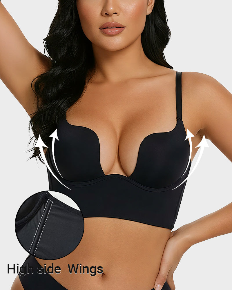 Low Cut U-Shaped Backless Bra