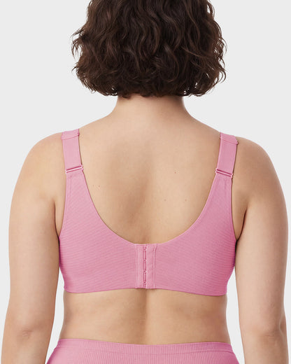 ️Women's Ribbed Push Up Adjustable Wireless Bra