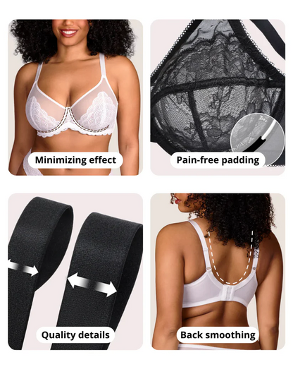 Full Coverage Lace Minimizer Bra