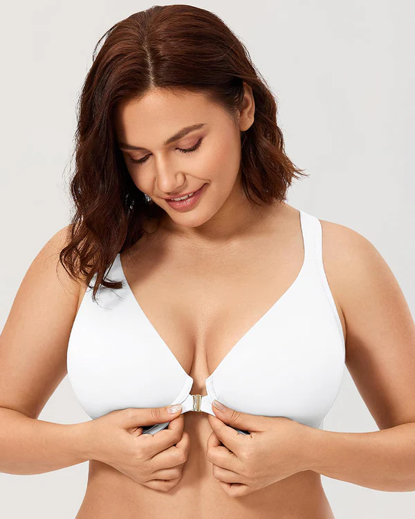 Women's Front Closure Bras Plus Size Underwire Unlined Back