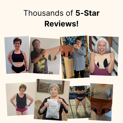 Curvevera 100% Leak-Proof Underwear That Won't Let You Down for Women 60+ (4-Pack)