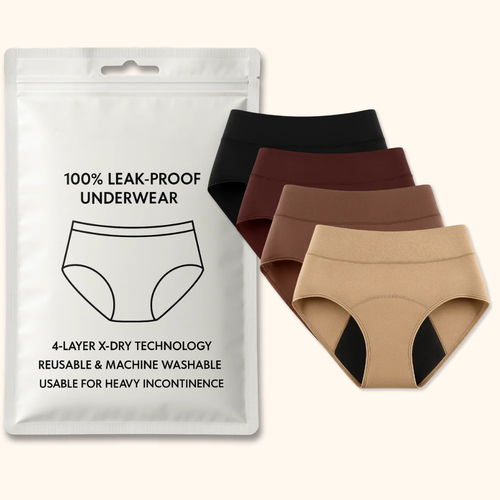 Curvevera 100% Leak-Proof Underwear That Won't Let You Down for Women 60+ (4-Pack)
