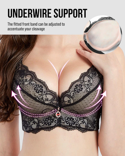 Lace Underwire Padded Push Up Bra