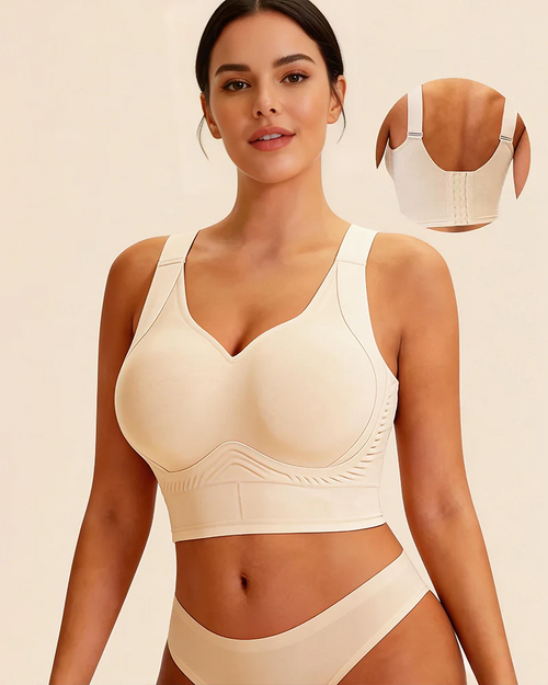 Plus Size Back Fat Smoothing Bra Jelly Seamless Push Up