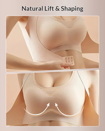 Front Closure Cross-Back Wireless Posture Bra