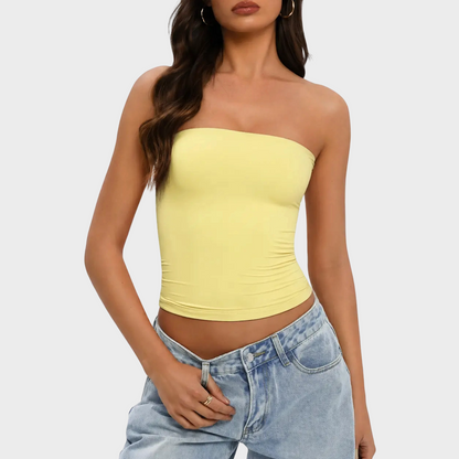 Women Sexy Tube Top Summer Going Out Double Lined Basic Tank Top