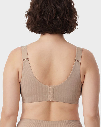 ️Women's Ribbed Push Up Adjustable Wireless Bra