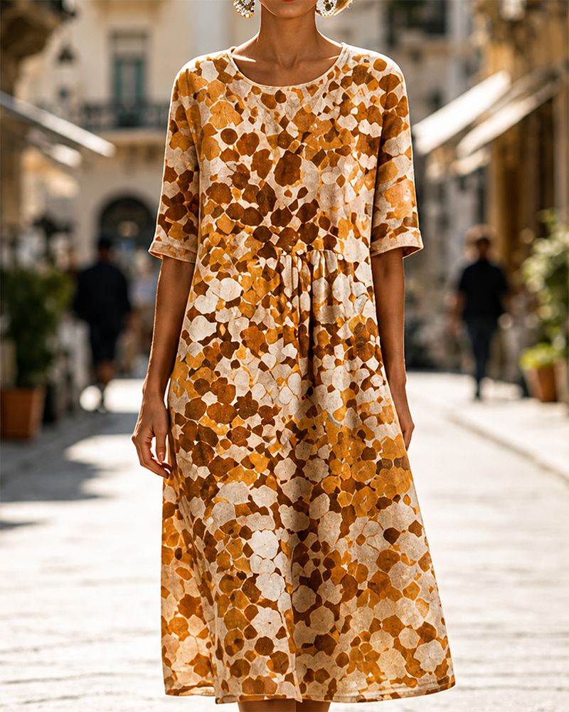 Printed Loose Dress