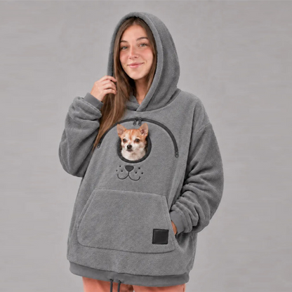 Cozy Fleece Pet Bonding Pouch Hoodie🐾