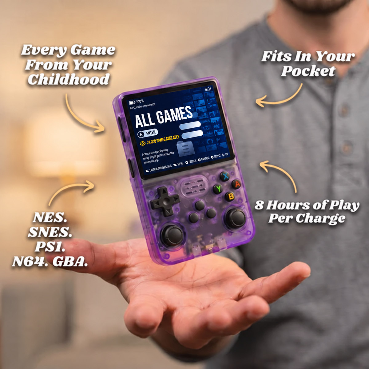 HeyShapely Pro 2.0 — R36S Retro Handheld Console