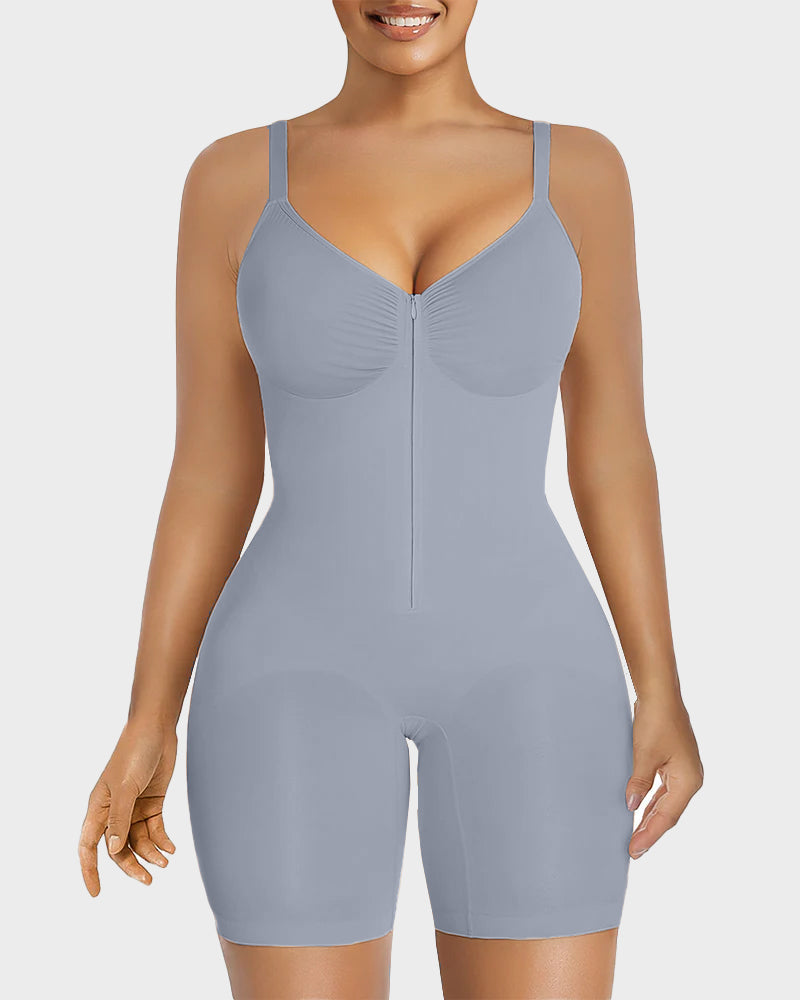 Women's Tummy Control Zip Bodysuit