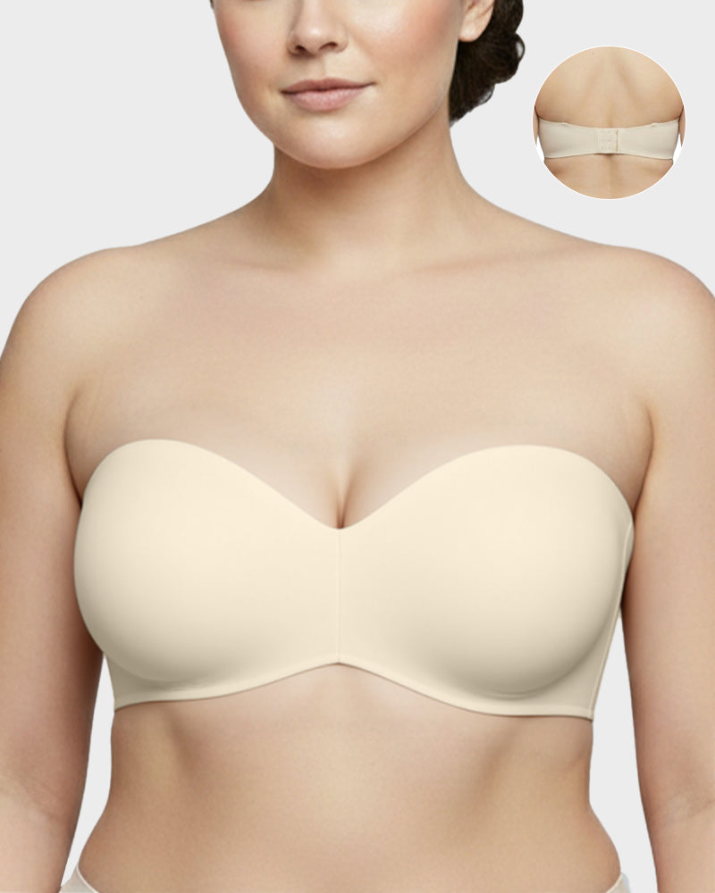 Full Support Non-Slip Convertible Bandeau Bra