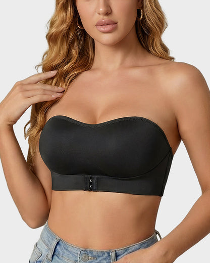 Front Closure Wireless Seamless Bandeau Bra