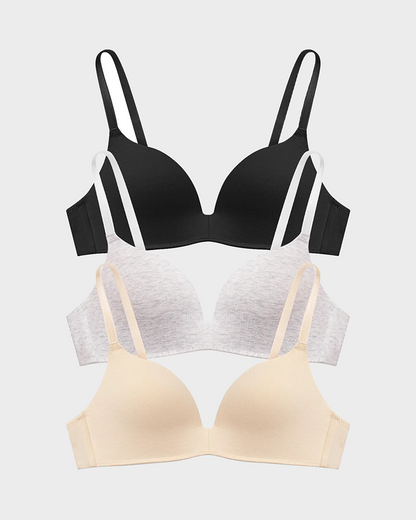 Wire-Free Cotton Lift T-Shirt Bra