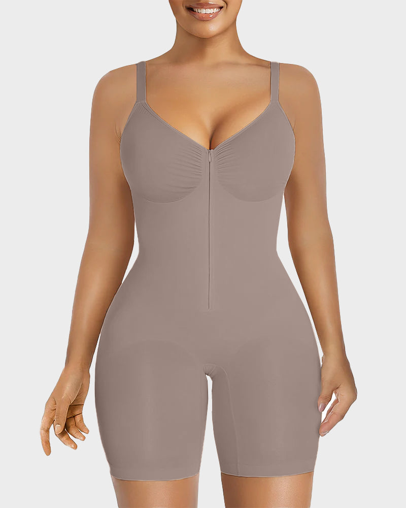 Women's Tummy Control Zip Bodysuit