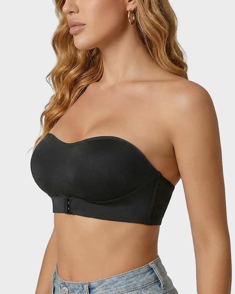 Front Closure Wireless Seamless Bandeau Bra