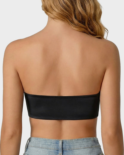 Front Closure Wireless Seamless Bandeau Bra