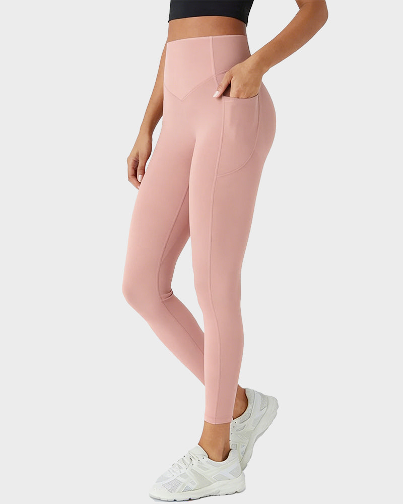 Tummy Control Butt-Lifting Training Leggings with Pockets