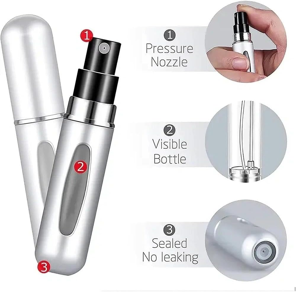 Take your favorite signature scent anywhere｜No spill, no mess, quick bottom‑fill design