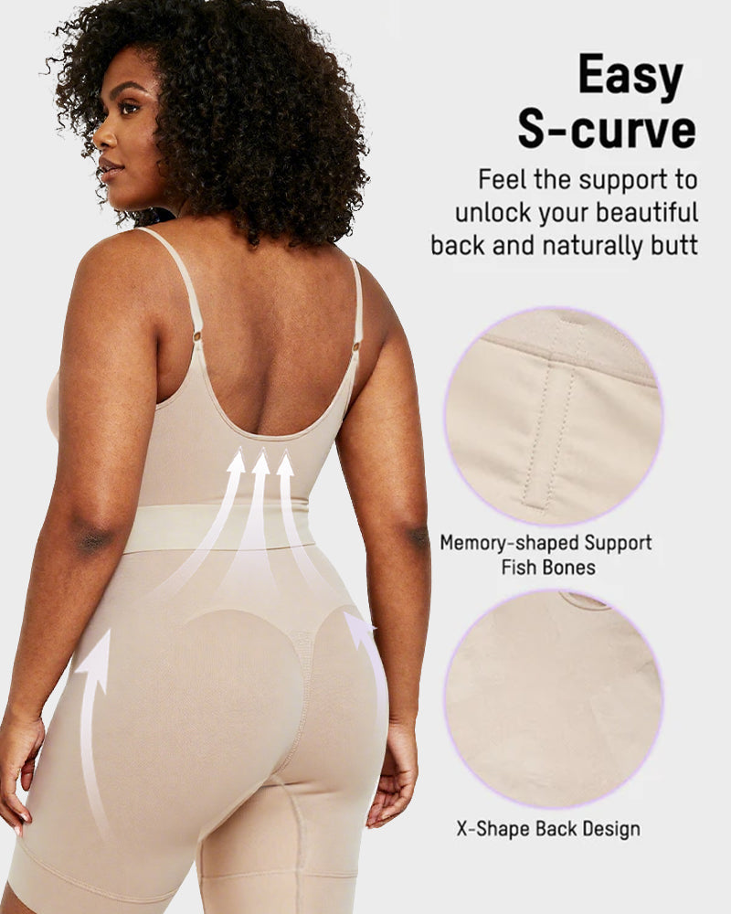 All-in-One Sculpting Bodysuit with Easy-Off Design
