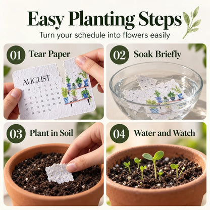 ✨Early Holiday Sale 50% OFF🌱Eco-Friendly Plantable “Timeless” Seed Calendar 2027
