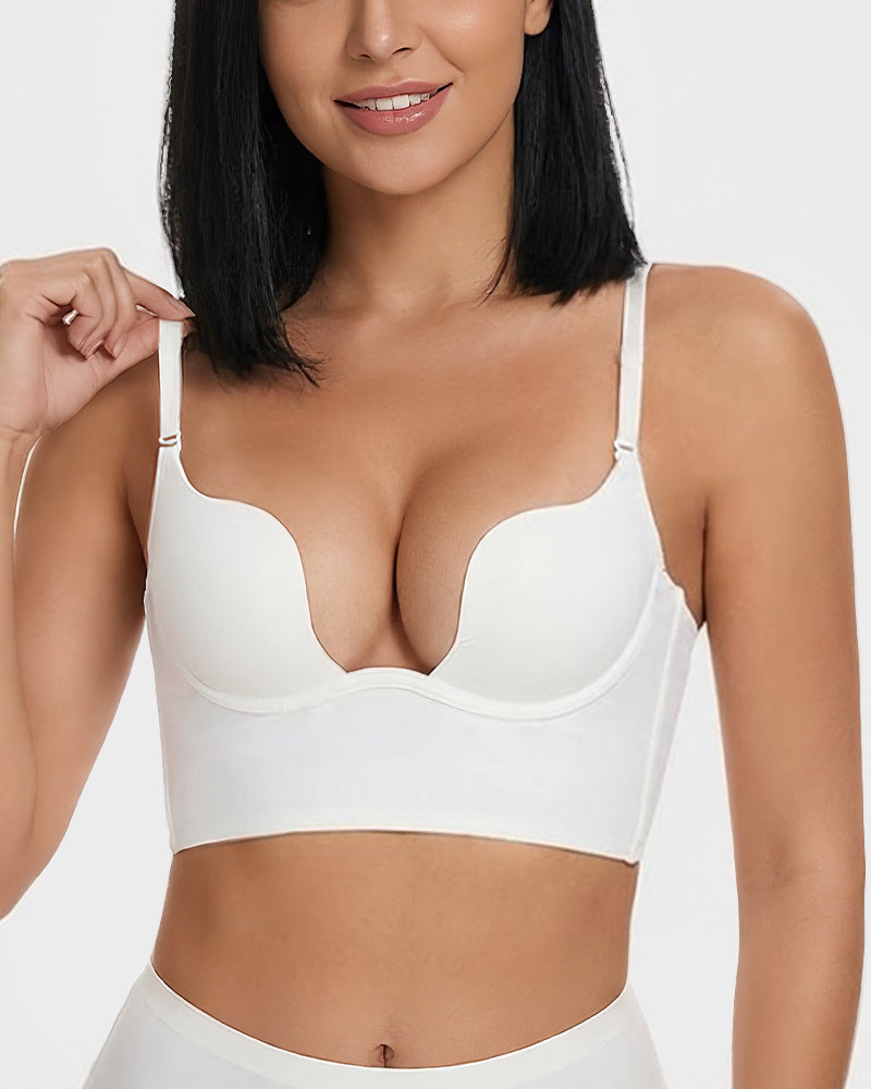 Low Cut U-Shaped Backless Bra