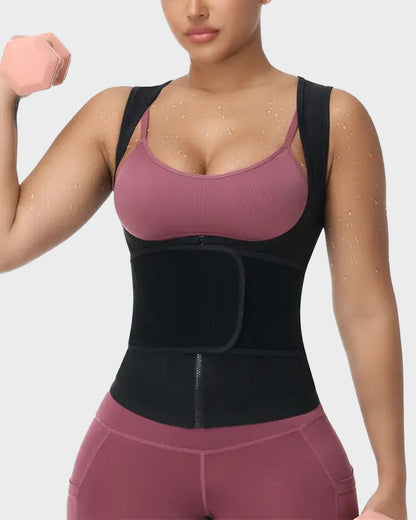 Adjustable Sauna Sweat Waist Trainer Tank Top