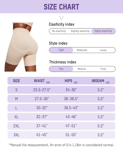 Cooling High-Waist Sculpting Shapewear Shorts