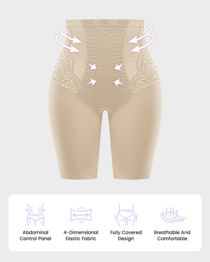 Lace High-Waisted Tummy Control Shaping Shorts(2 Pack)