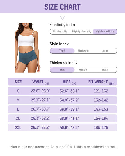 Seamless High-Waist No Show Comfort Panties (6 Pack)