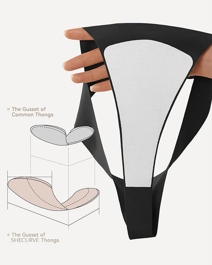 Seamless Camel Toe Cover Thongs (5 PACK)