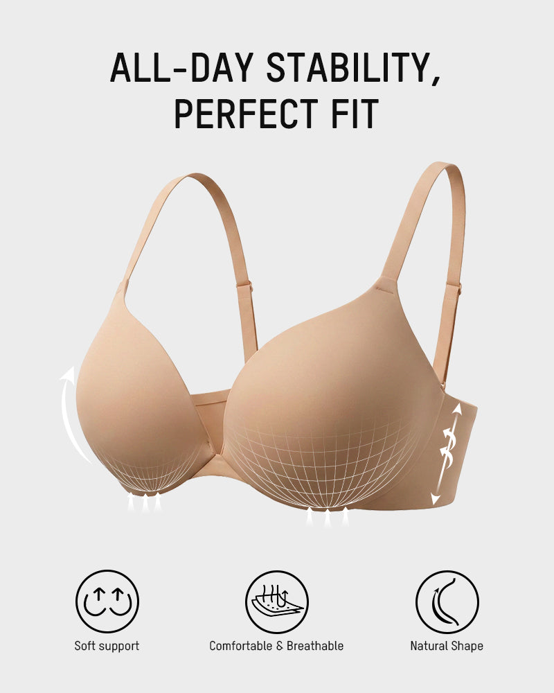 Teardrop Push-Up Underwire T-Shirt Bra