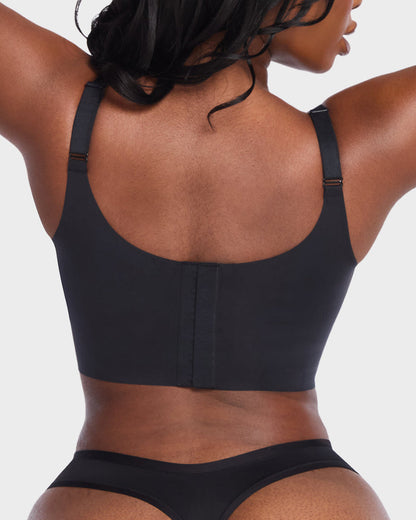 Wireless V-Neck Back & Side Smoothing Bra