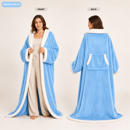 Wearable Heated Blanket with Sleeves and Foot Pocket 6 Heat Settings