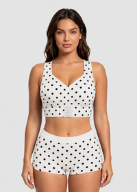 White Polka Dot