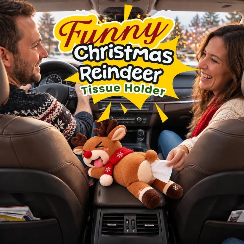🎉🦌 Funny Christmas Reindeer Tissue Holder – The Cheekiest Christmas Decor!