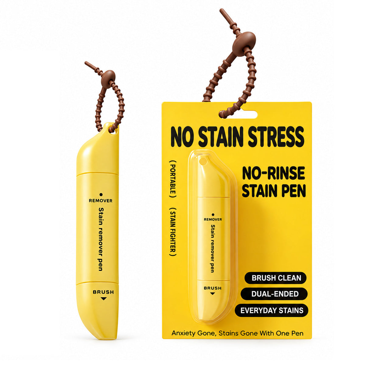 🔥BUY 1 GET 1 FREE Portable Dual-Head Stain Remover Pen✨ Instant No-Rinse Emergency Spot Cleaner for Clothes, Oil & Coffee Stains