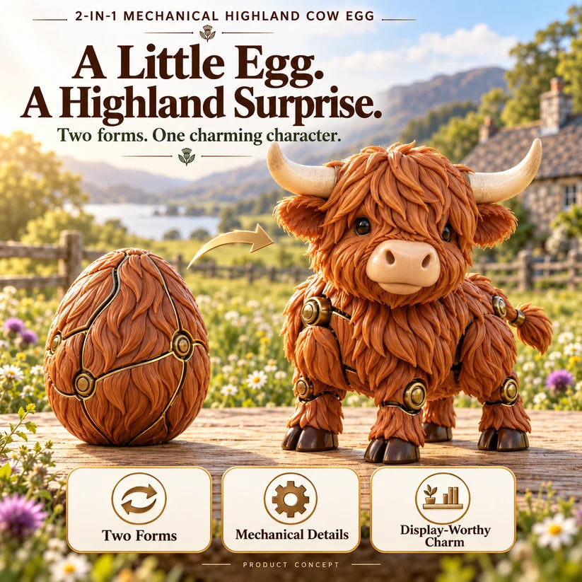 🦄 2-in-1 Transforming Mechanical Unicorn Egg – Winged Fantasy Figure!!!🔥
