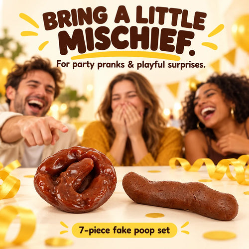 😂7 Pcs Fake Poop, Realistic Prank Poop🥳