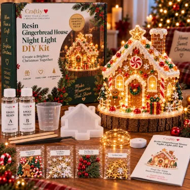 🎄 DIY Christmas Tree Night Light Kit — 💕 Step-by-Step Guide Included