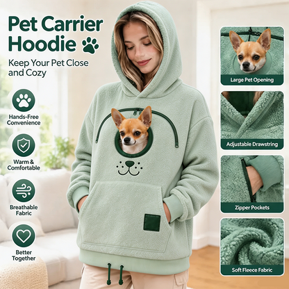 Cozy Fleece Pet Bonding Pouch Hoodie🐾