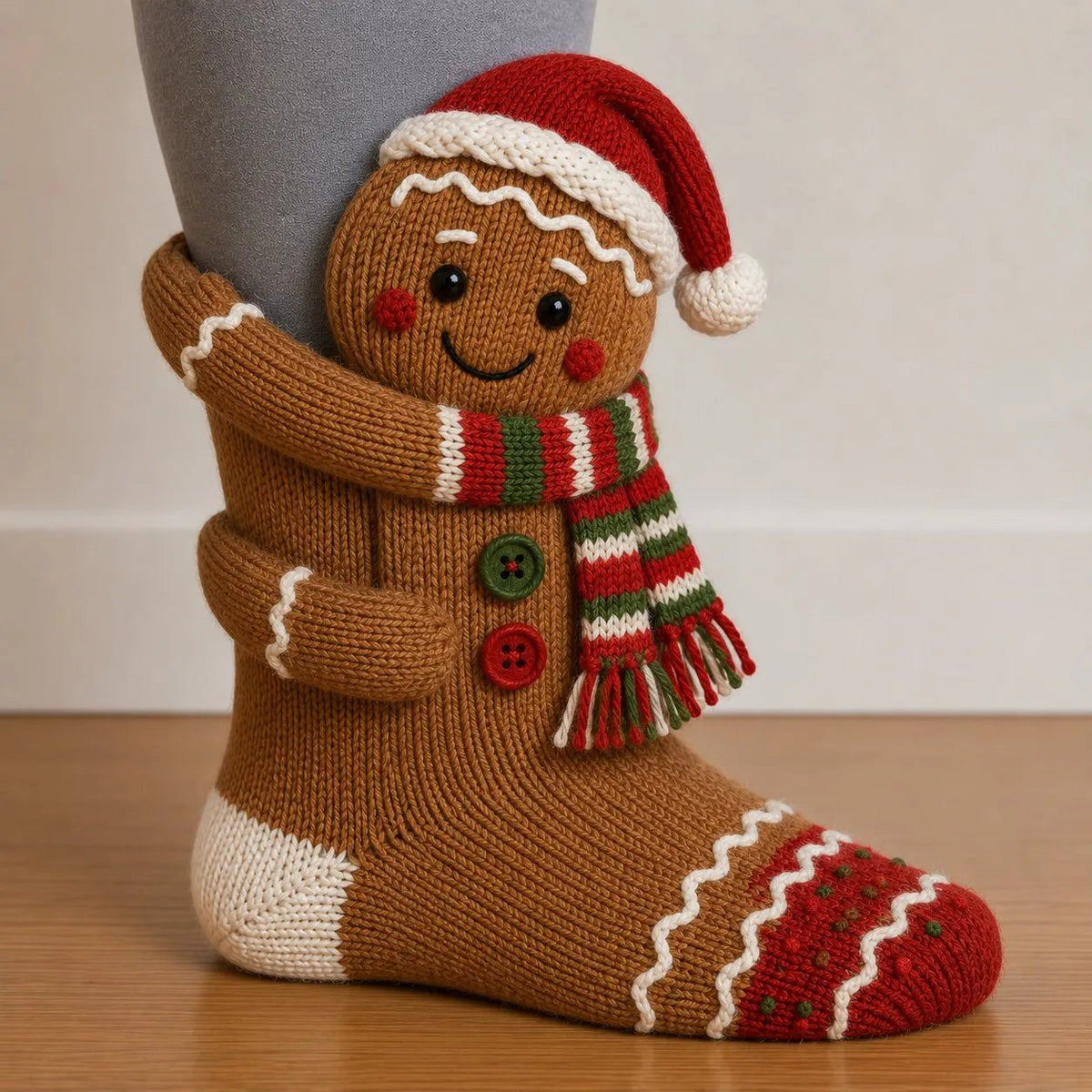 🎅🧦3D Hugging Christmas Socks Cute Wraparound Arms Cozy Festive Socks🎄